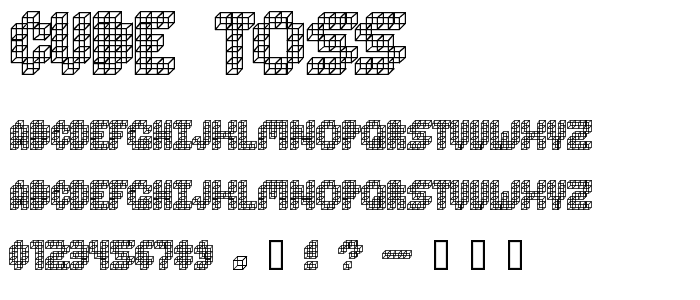 Cube Toss font