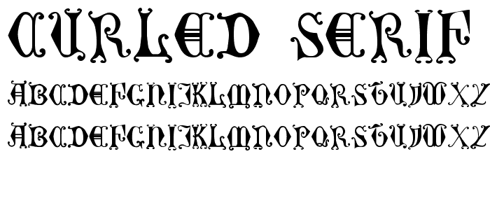 Curled Serif font