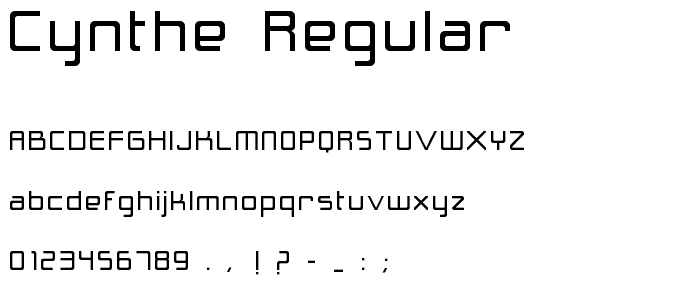 Cynthe Regular font