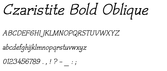 Czaristite Bold Oblique police