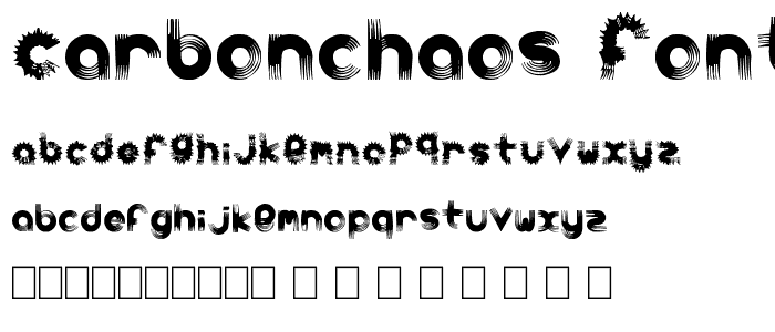 carbonchaos fonts police