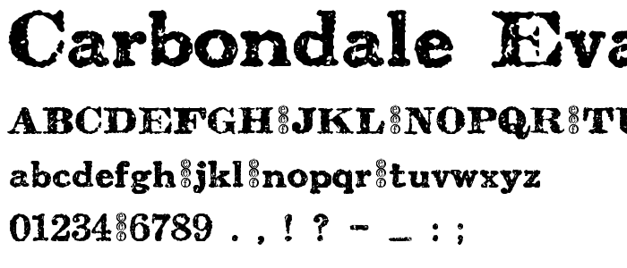 carbondale eval font