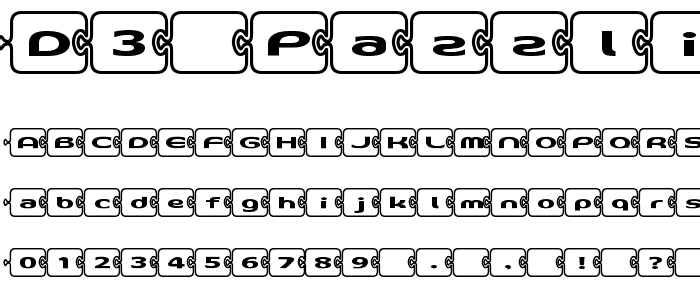 D3 PazzlismB font