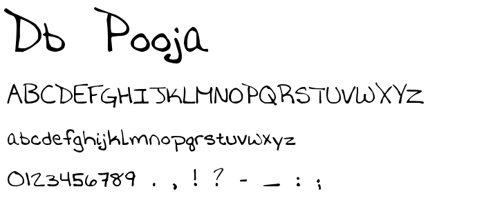 DB POOJA font