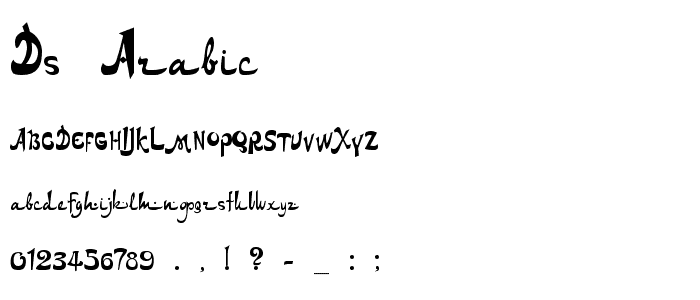 DS Arabic font