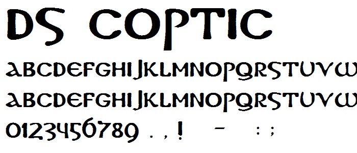 DS Coptic font