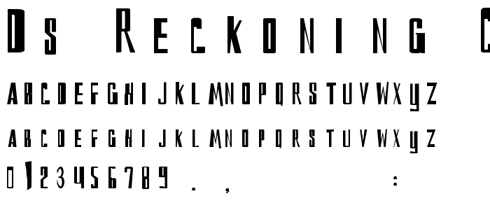 DS Reckoning Cyr font