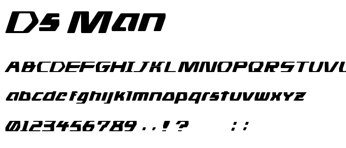 DS man font