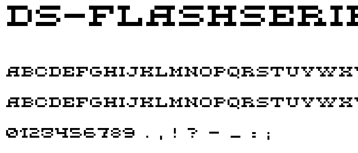 DS FlashSerif police