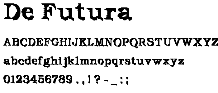 De Futura font