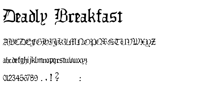 Deadly Breakfast police