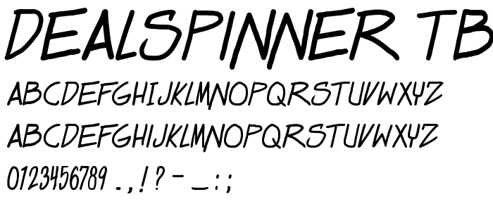 Dealspinner TBS font