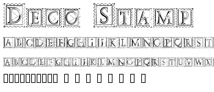 Deco Stamp font