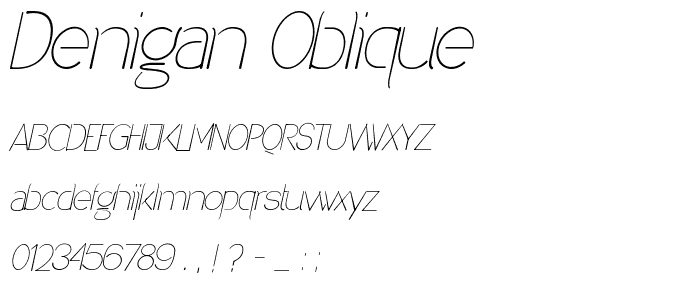 Denigan Oblique police