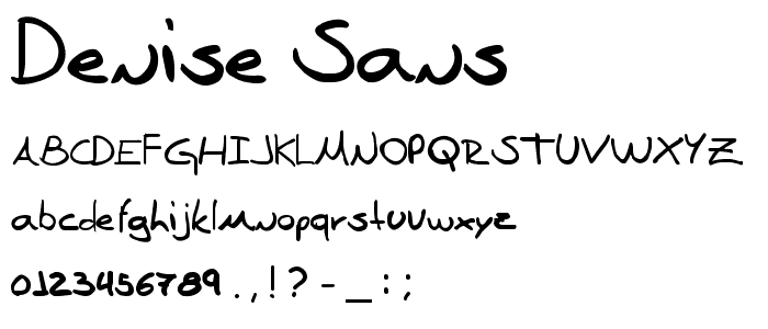 Denise Sans font