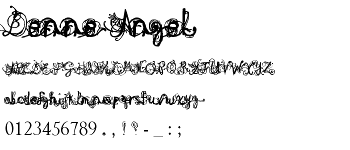 Denne Angel font