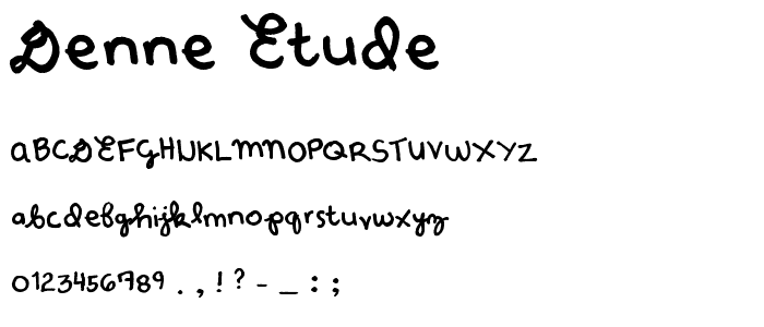 Denne Etude font