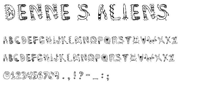 Denne_s Aliens font