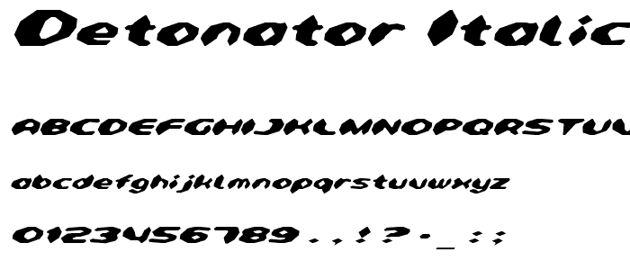 Detonator Italic police