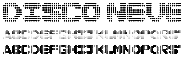 Disco never dies font