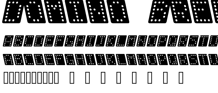 Domino bred kursiv font