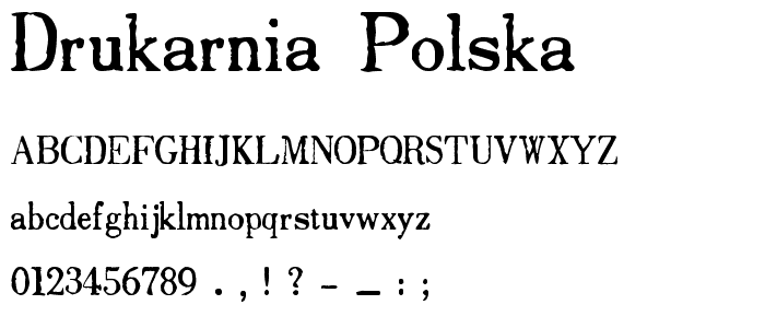 Drukarnia Polska police