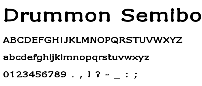 Drummon SemiBold police