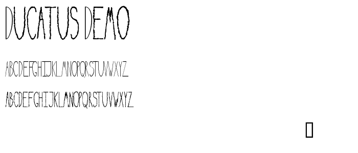 Ducatus Demo font