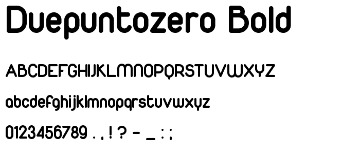 Duepuntozero bold police