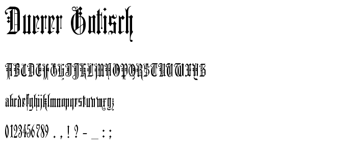 Duerer Gotisch font