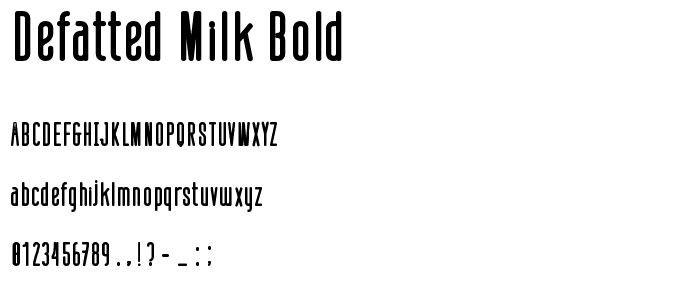 defatted milk Bold police