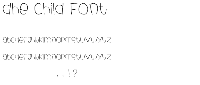 dhe child font police