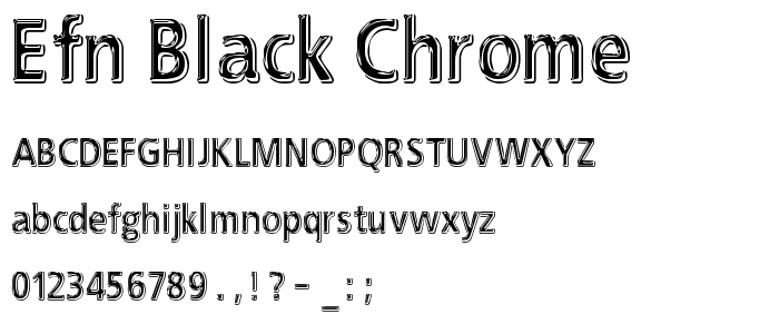 EFN Black Chrome police