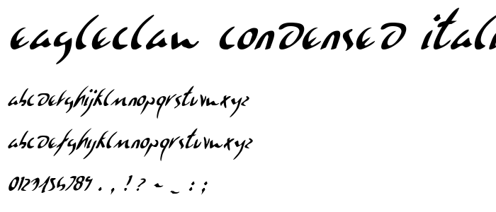 Eagleclaw Condensed Italic police