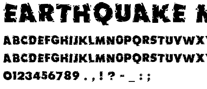 Earthquake MF font