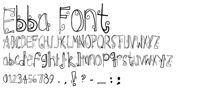 Ebba Font font