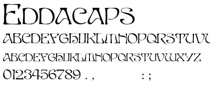 EddaCaps font