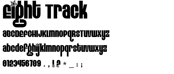 Eight Track font