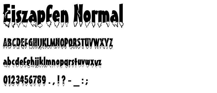 Eiszapfen Normal font