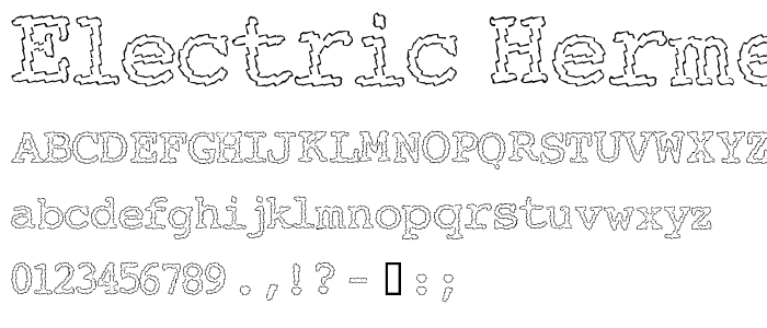 Electric Hermes font