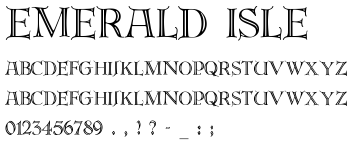 Emerald Isle font