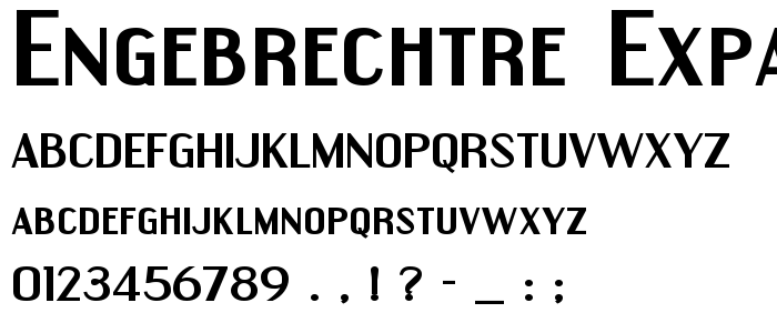 Engebrechtre Expanded Bold police