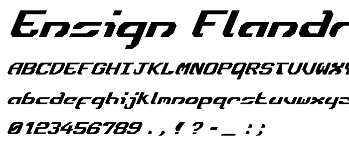 Ensign Flandry Italic police