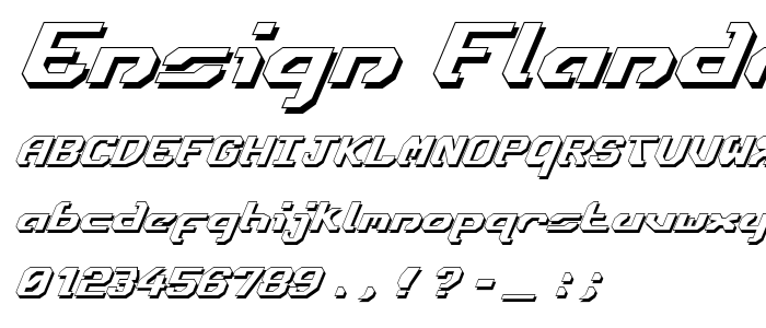 Ensign Flandry Shadow Italic police