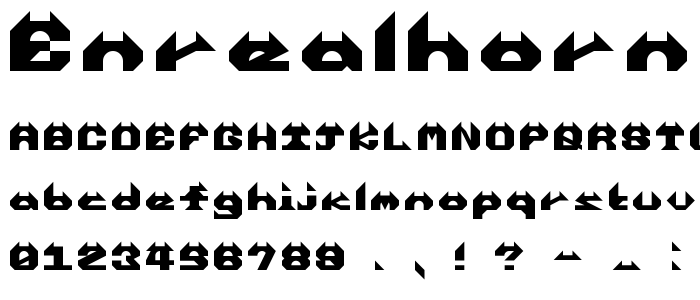 enrealhorns Regular font