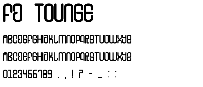 FD Tounge  font