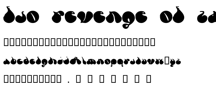 FSO revenge of zany font