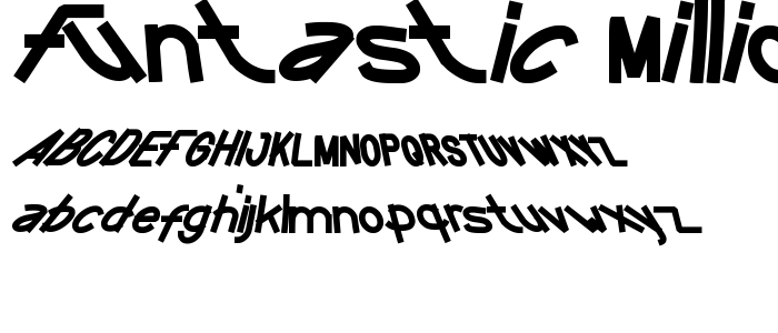 FUNTASTIC MILLION MOMENT font