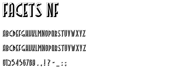 Facets NF font