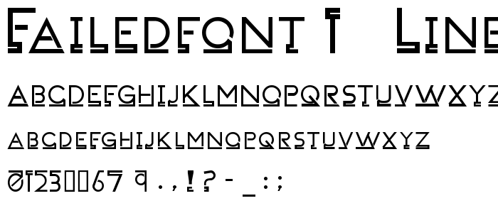 FailedFont 1   Linemorph police